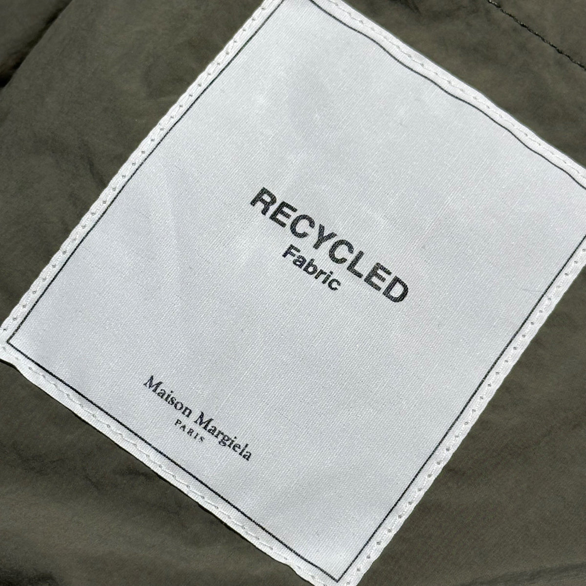 MAISON MARGIELA 20AW Padded No Collar Jacket Olive Size 46