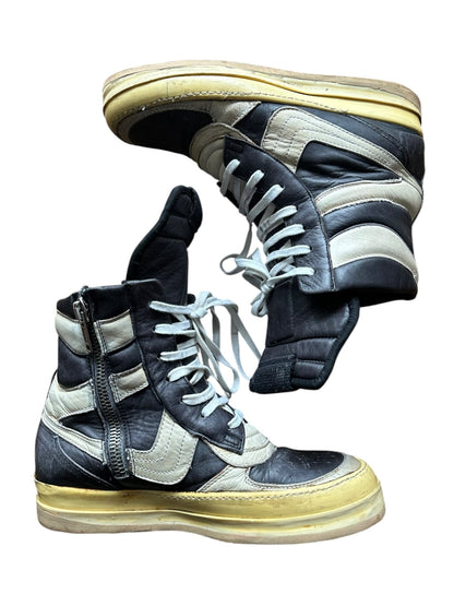 rick owens AW07 Oreo Dunk Hi-Top Sneakers