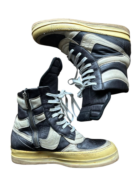 rick owens AW07 Oreo Dunk Hi-Top Sneakers