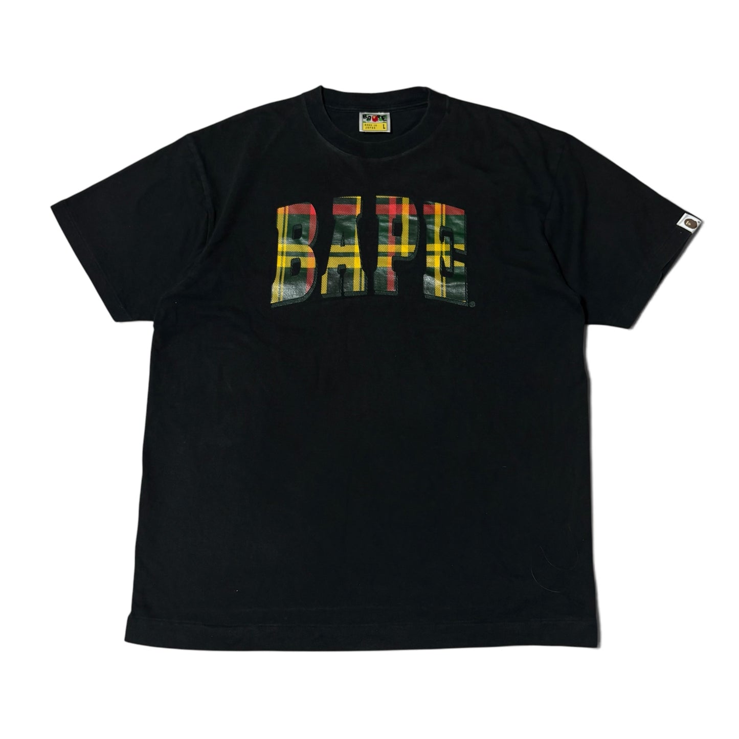 A BATHING APE College Logo S/S T-Shirt Size L