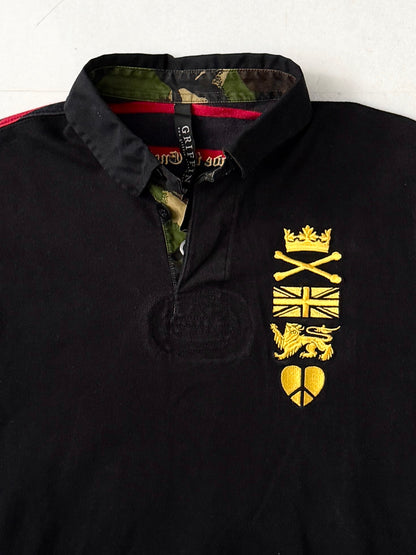 Griffin Cotton Border Design Polo Shirt Size S