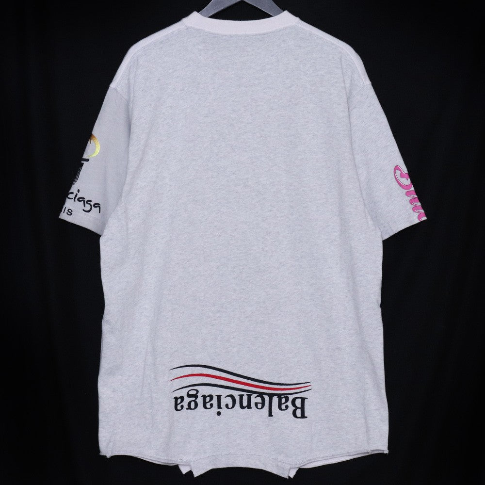 BALENCIAGA 22AW Upside Down Reconstructed T-Shirt Size 2