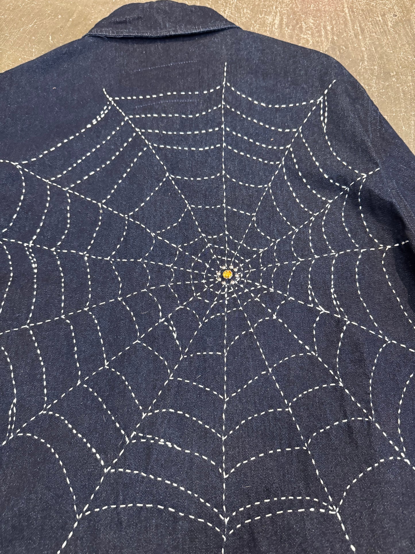 Vintage UNDIS × Rat Indigo Heavy Cotton Sleeve Shirt Size 40