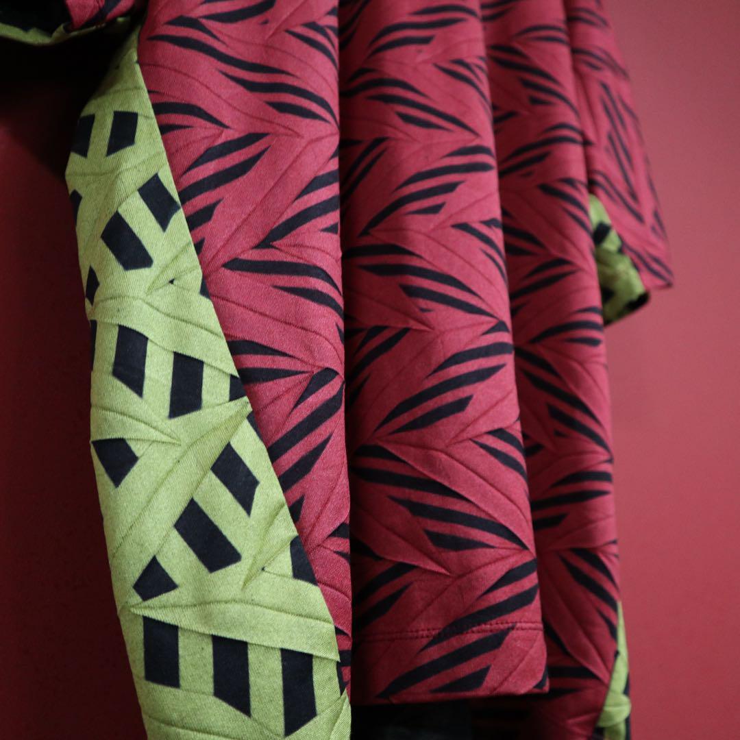 Issey Miyake SS Pleated Color Block Red Yellow Size 3