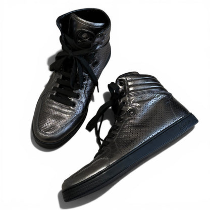 Vintage Gucci GG Silver Sneakers Size 6