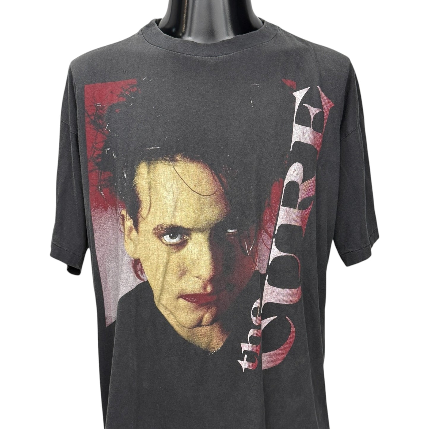 THE CURE 90s Robert Smith Face Graphic T-Shirt Size L