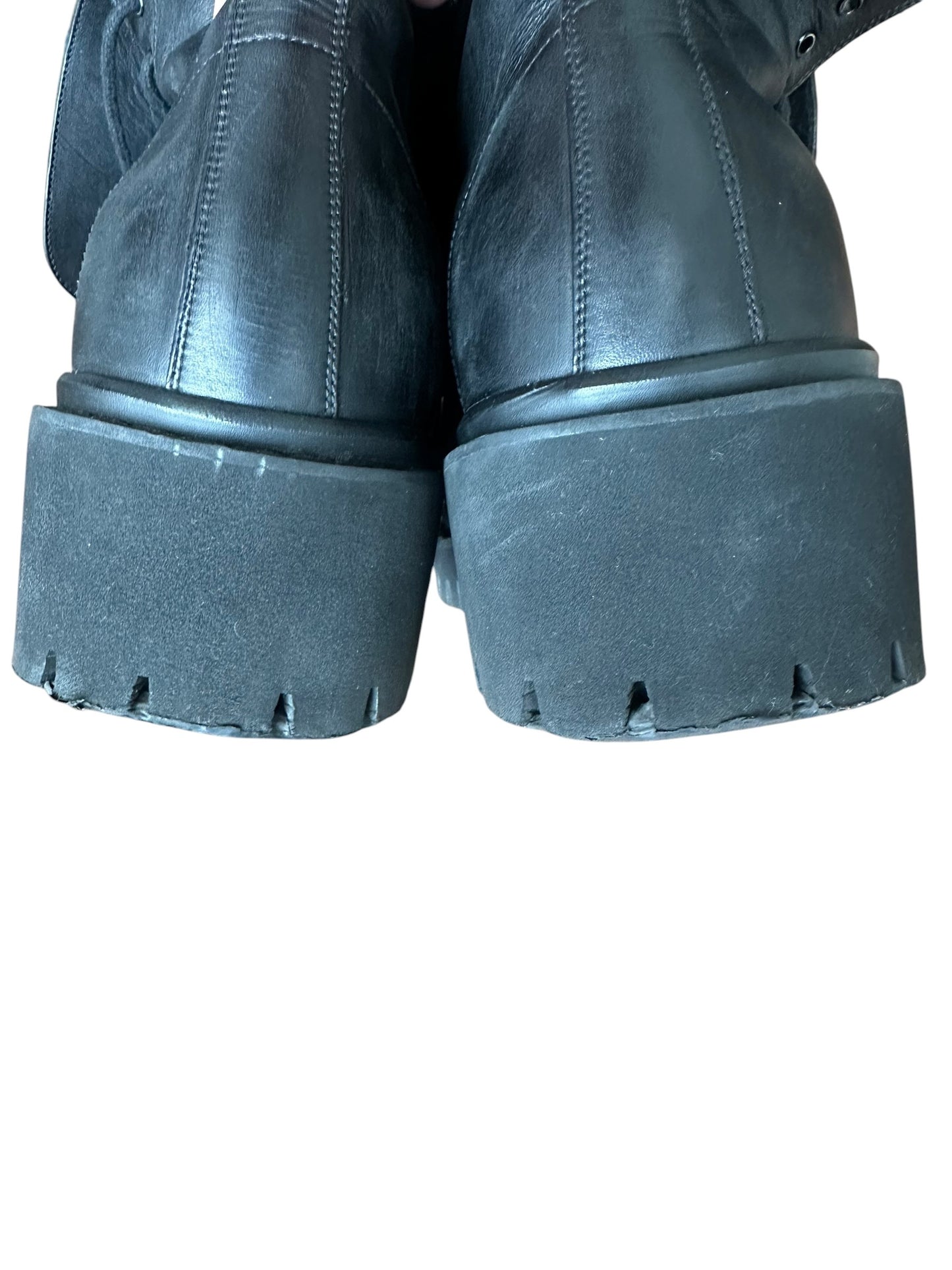 Balenciaga Black Stomper Long Boots Size EU 41