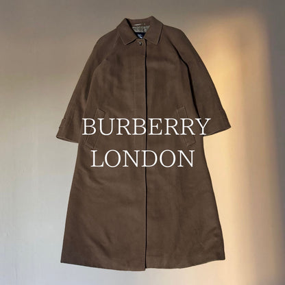 Burberry 00s Brown 100% Cashmere Balmacaan Coat