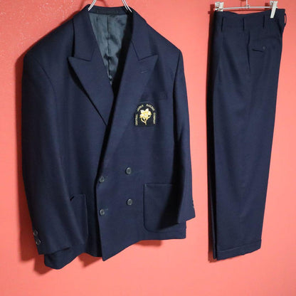 Yohji Yamamoto JR Tokai Gold Emblem DB Suit Jacket Size M
