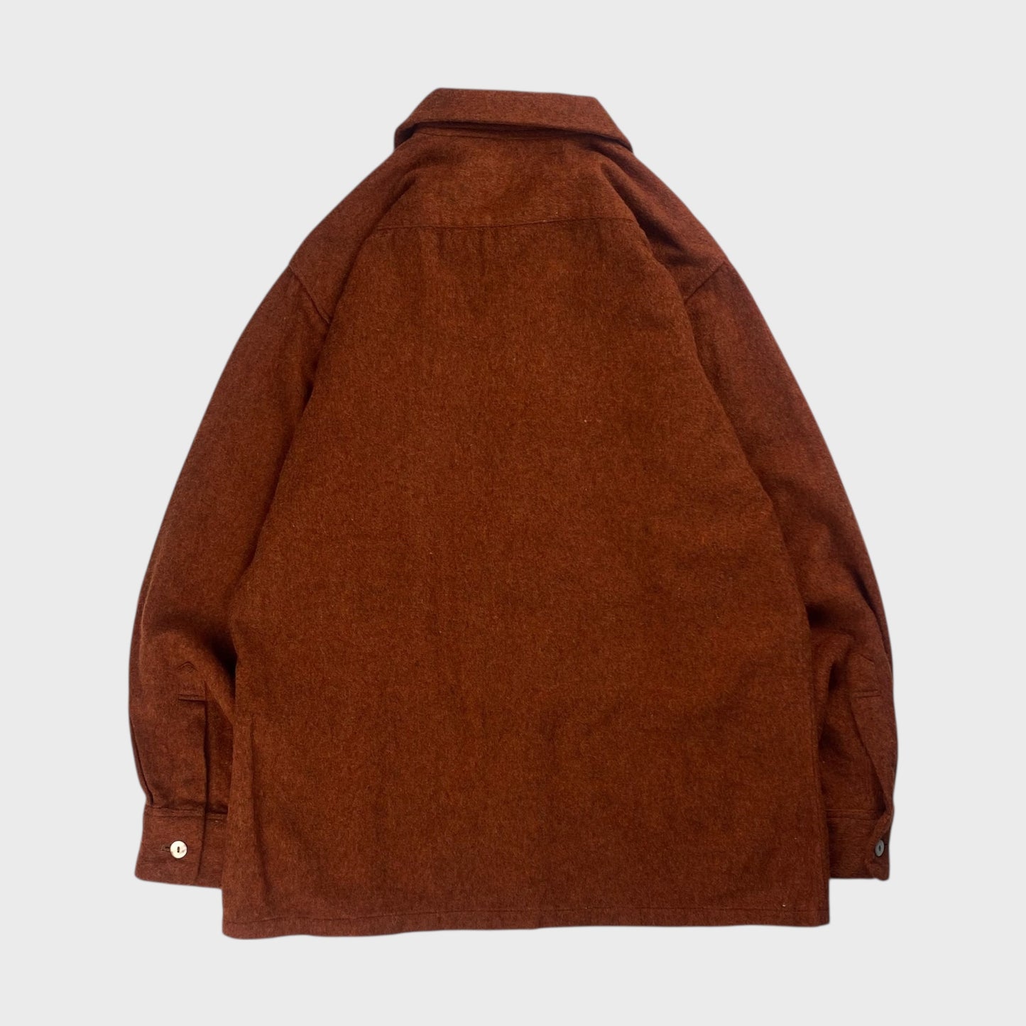 Golden Needle Manhattan 60s Open Collar Wool Shirt Size M
