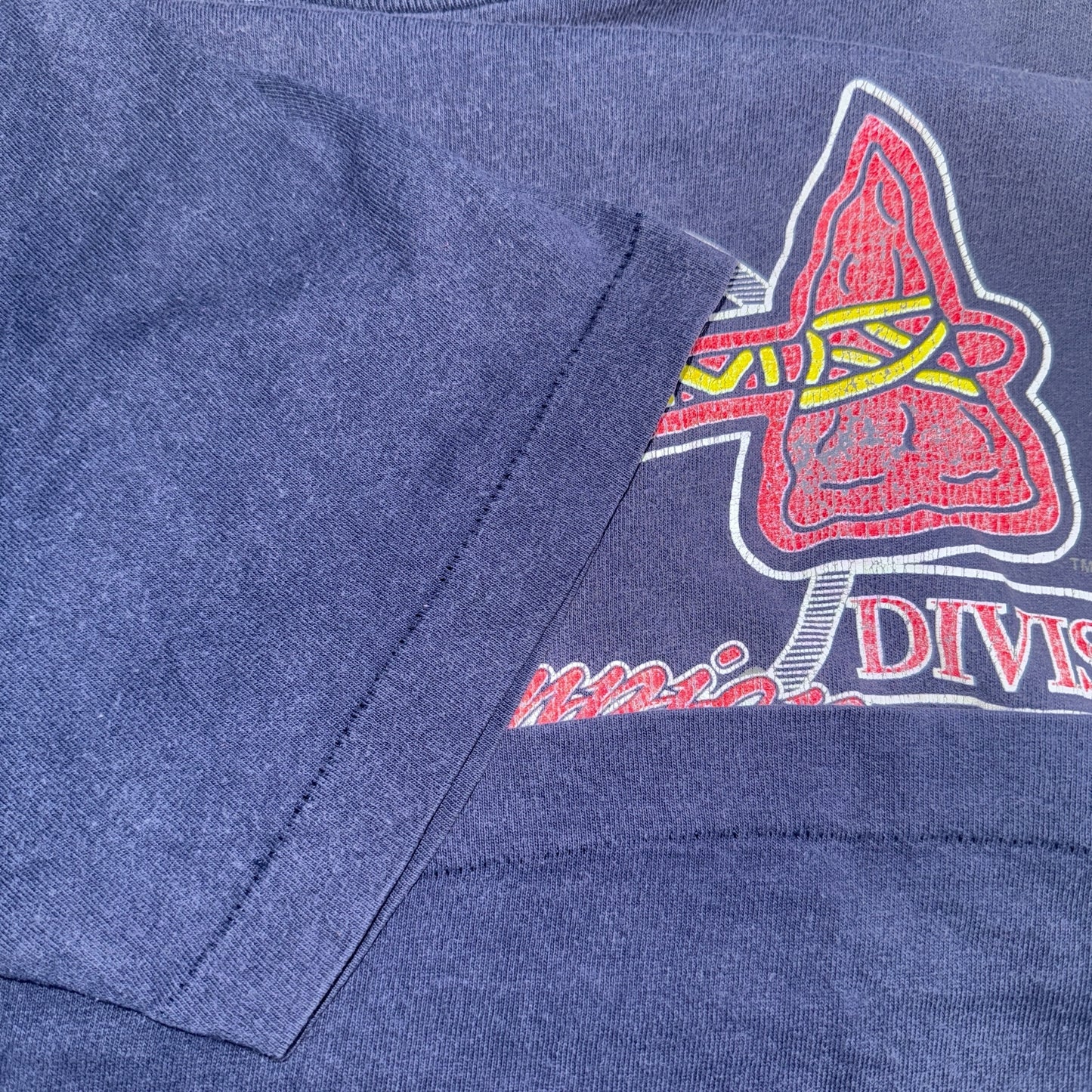 ATLANTA BRAVES 90s 1992NL Western Division Champions T-Shirt Size XL