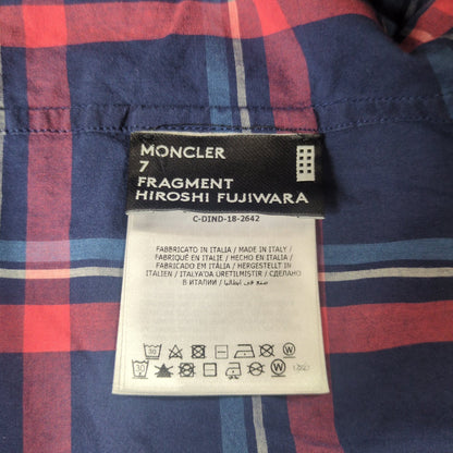 FRAGMENT DESIGN×MONCLER World Tour Check Shirt Size 4