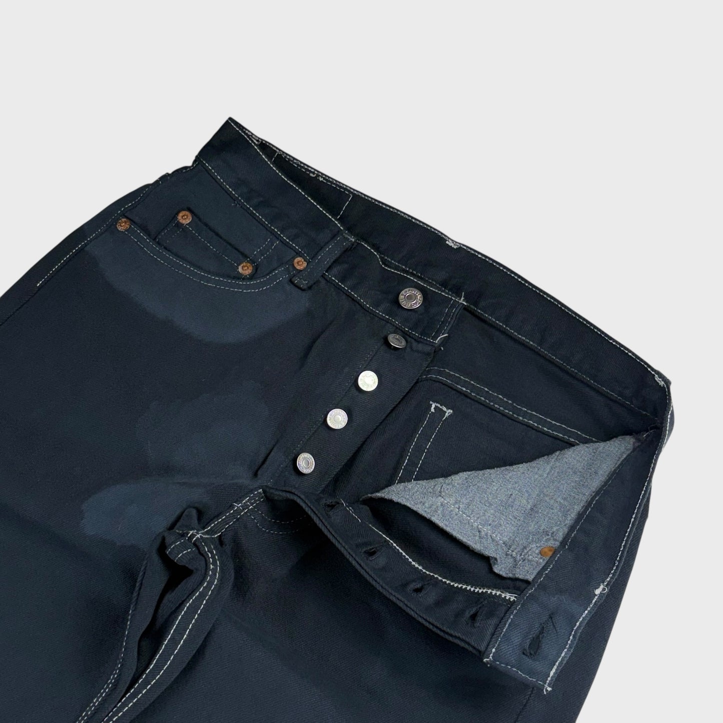 Levi's 501XX Black Denim Pants 00s USA Size W30xL30