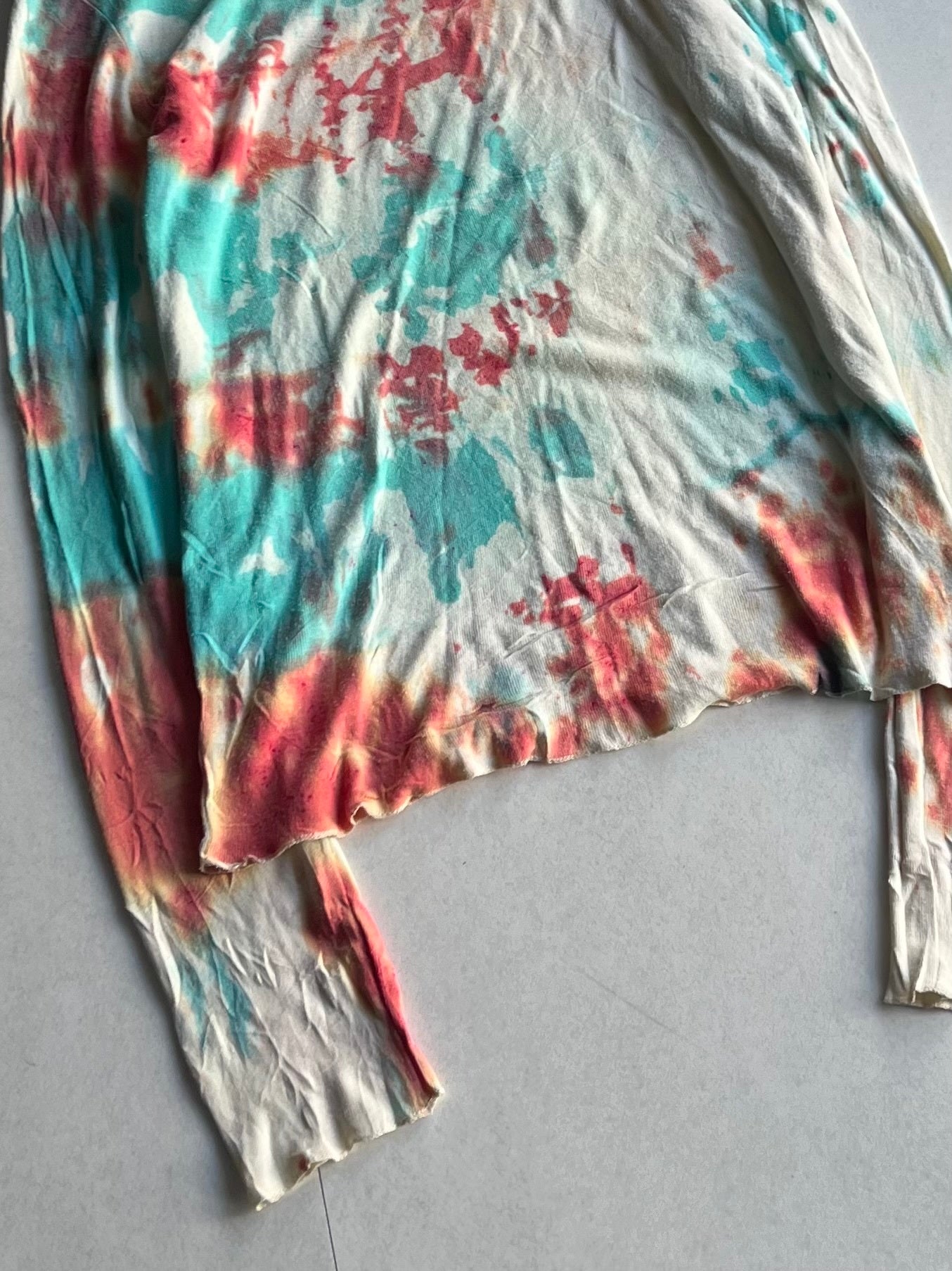Ralph Lauren Multi Tie-Dye Long Sleeve Shirt Size XL