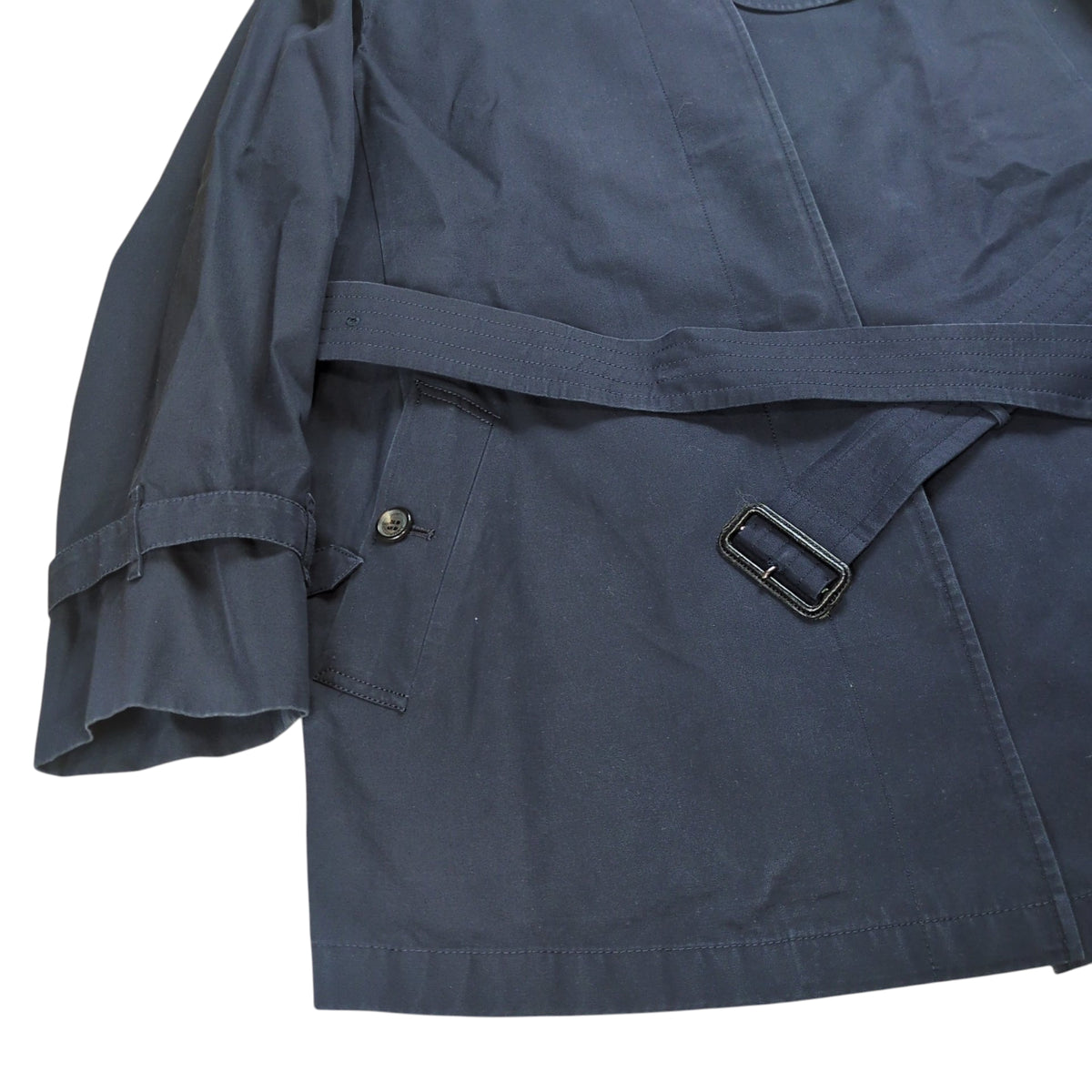 BURBERRY LONDON Dark Navy Short Trench Coat Size 44
