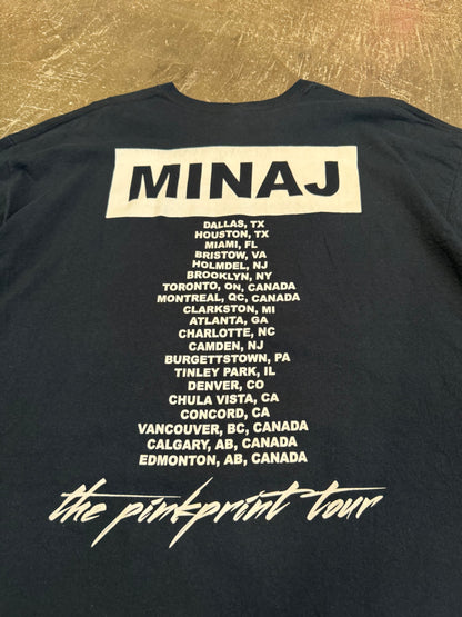 Vintage Black Cotton Nicki Minaj TEE Size XXL