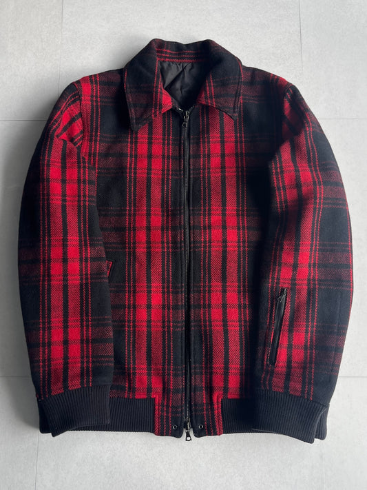 Sophnet. Multi Wool Blend Check Jacket Size S