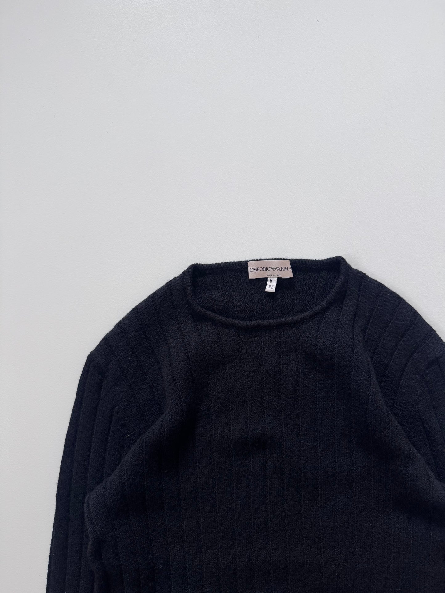 Emporio Armani Black Long Sleeve Shirt Size XS