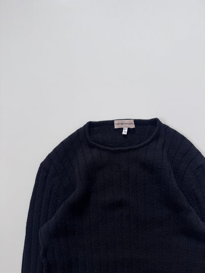 Emporio Armani Black Long Sleeve Shirt Size XS