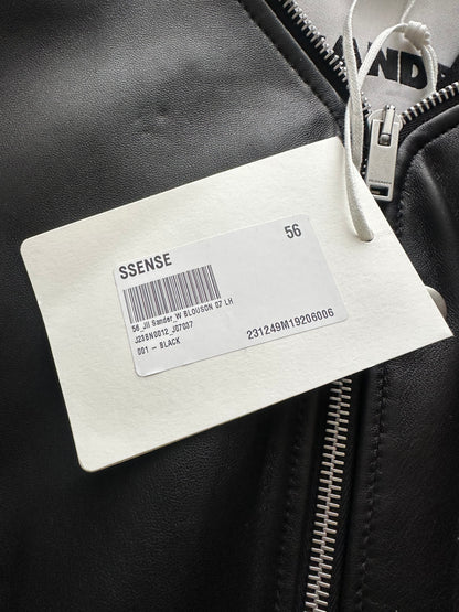 Jil Sander SS23 Jil Sander Lambskin Jacket Black Size XXL