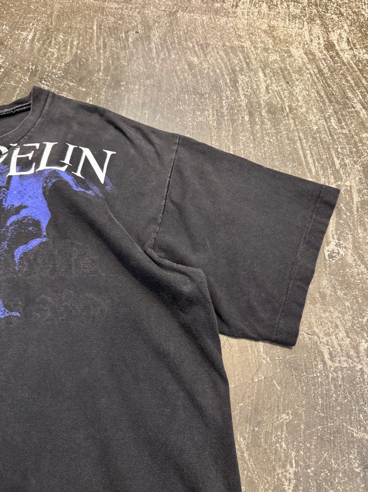 Led Zeppelin Pink Floyd Marilyn Manson PRINT T-Shirt Size L