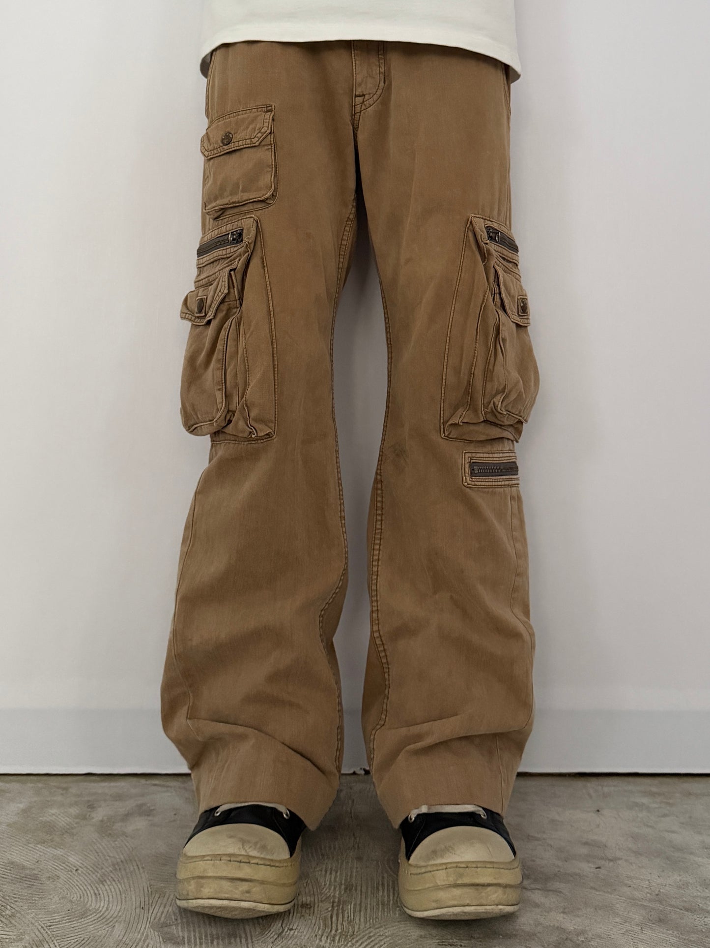 Vintage Y2K Gimmick Cargo Pants Beige Size 40