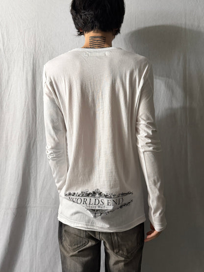 JHONNY WOLF Antique Frame Long Sleeve Cotton Size 2