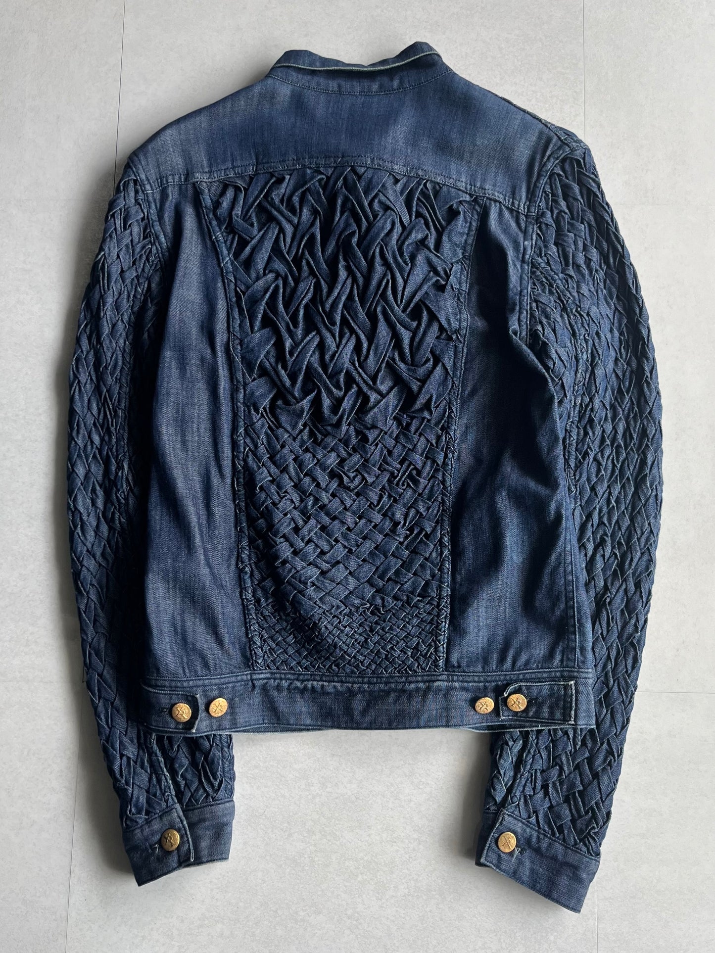 Vintage XAMPAGNE Blue Trucker Jacket Size 1