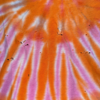 NINE INCH NAILS 90s Spiral Tie-Dye Creature T-Shirt Size XL