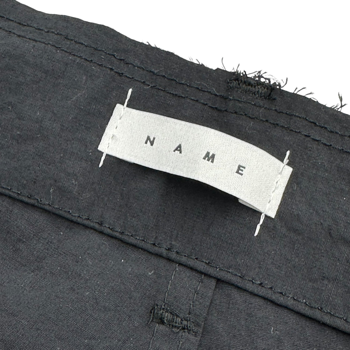 Name. 26SS Nylon Twill One Tuck Cargo Shorts Black Size 1