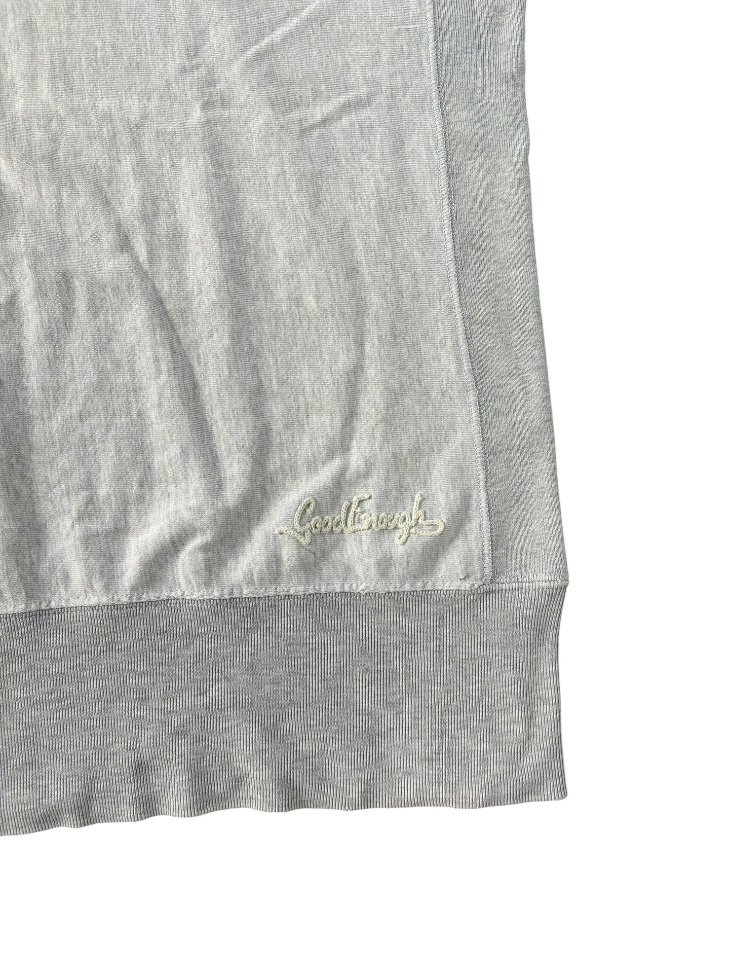 GOODENOUGH 90s Vintage Reverse Weave Style Gray Tee Size XL