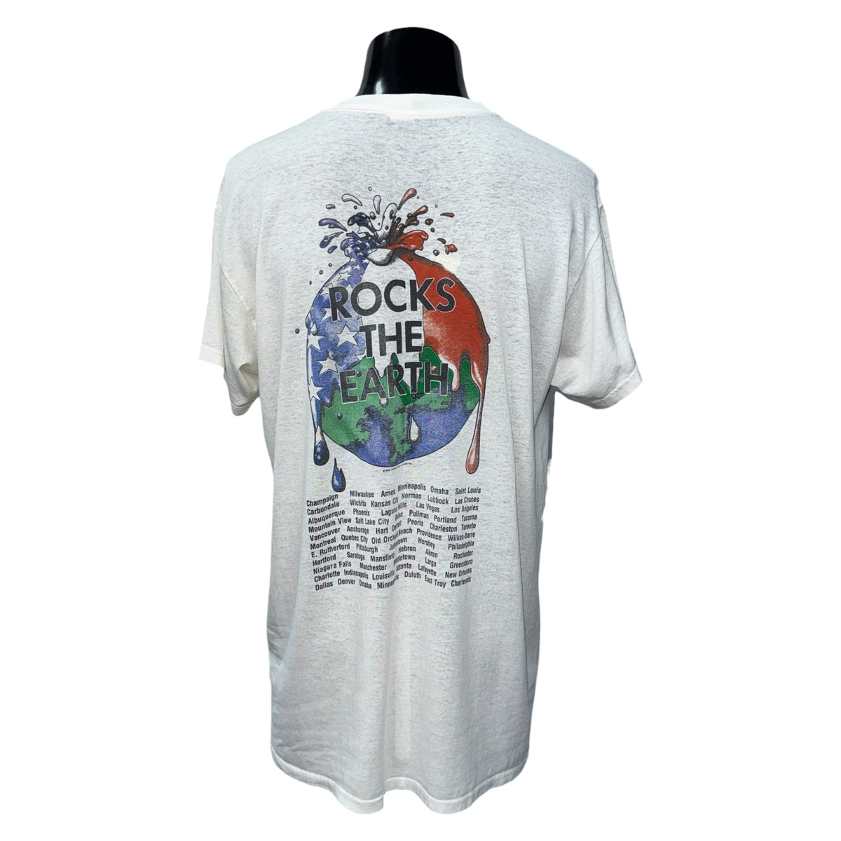 BON JOVI 80s Rocks The Earth Tour T-Shirt Size XL