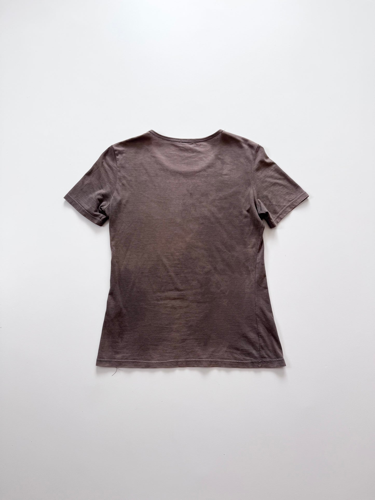 Helmut Lang 1999 SS Brown Short Sleeve Shirt Size XS