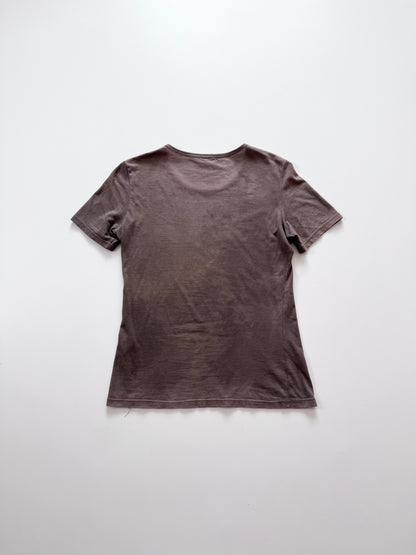 Helmut Lang 1999 SS Brown Short Sleeve Shirt Size XS