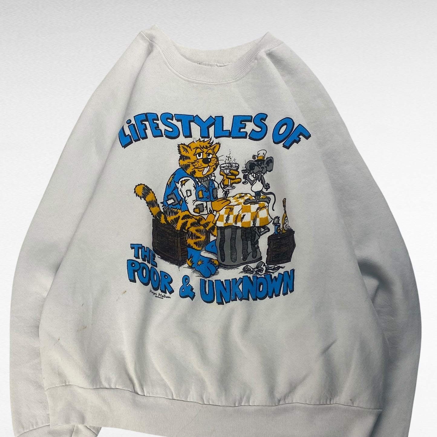 unknown 80s Sweatshirt White Size M