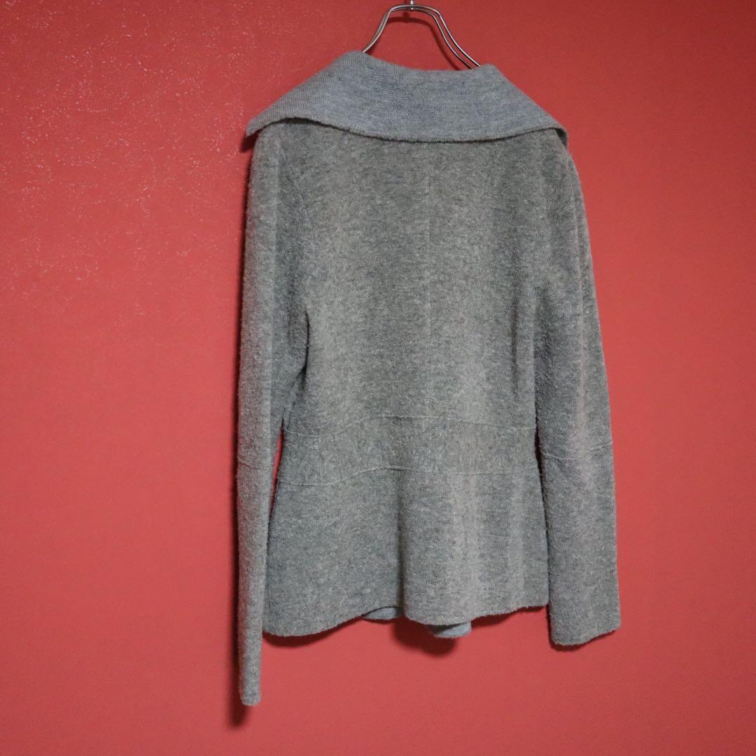 HaaT ISSEY MIYAKE Gray Collar Drape Design Size 2