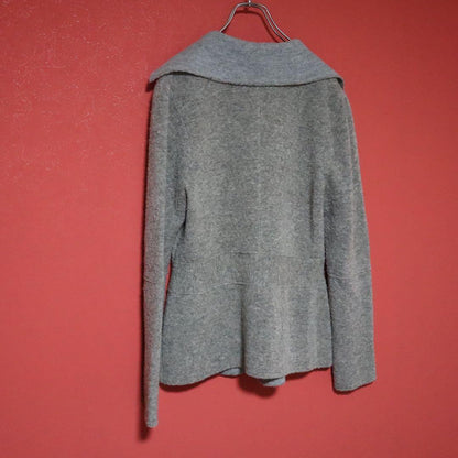 HaaT ISSEY MIYAKE Gray Collar Drape Design Size 2