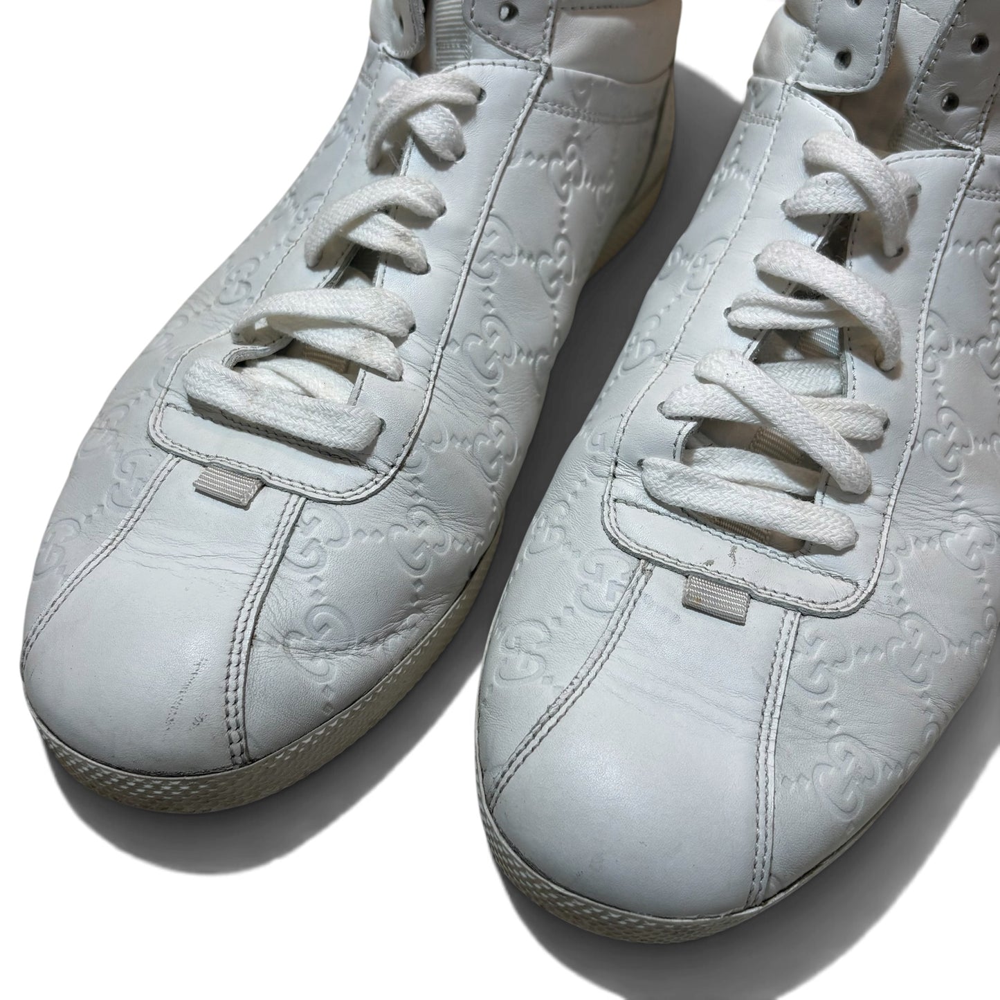 GUCCI Monogram High-Top Sneakers Size 8