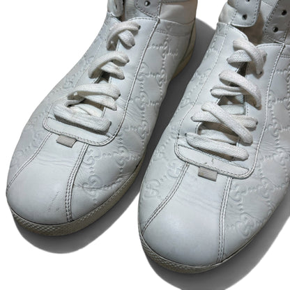 GUCCI Monogram High-Top Sneakers Size 8