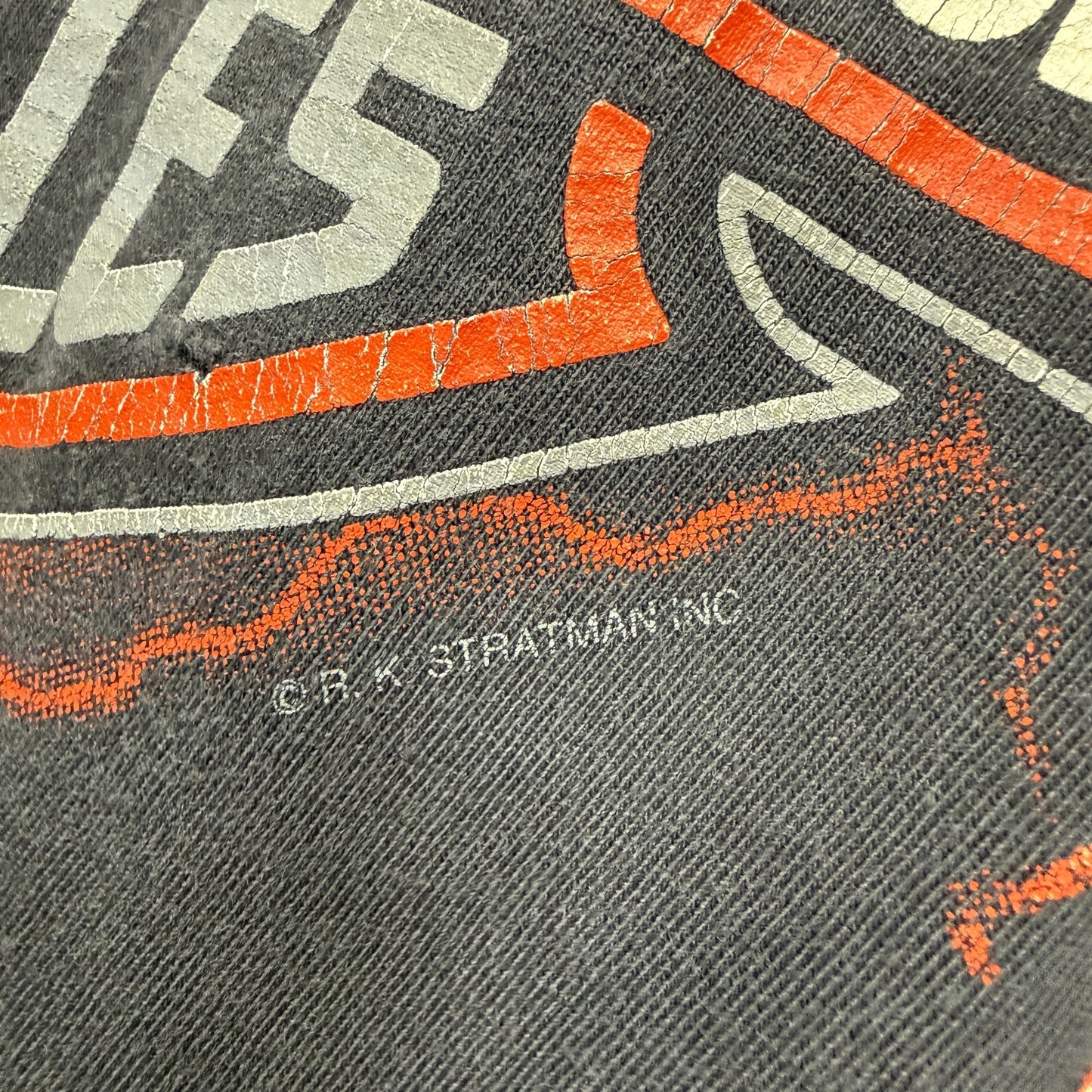 HARLEY-DAVIDSON 90s Lightning All-Over Print T-Shirt Size L