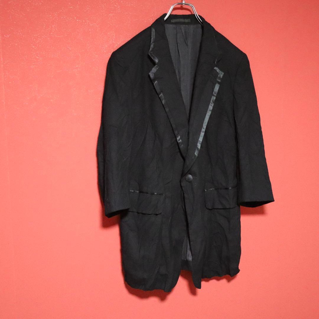 Yohji Yamamoto Black Silk Paneled Crinkled Tailored Size 3
