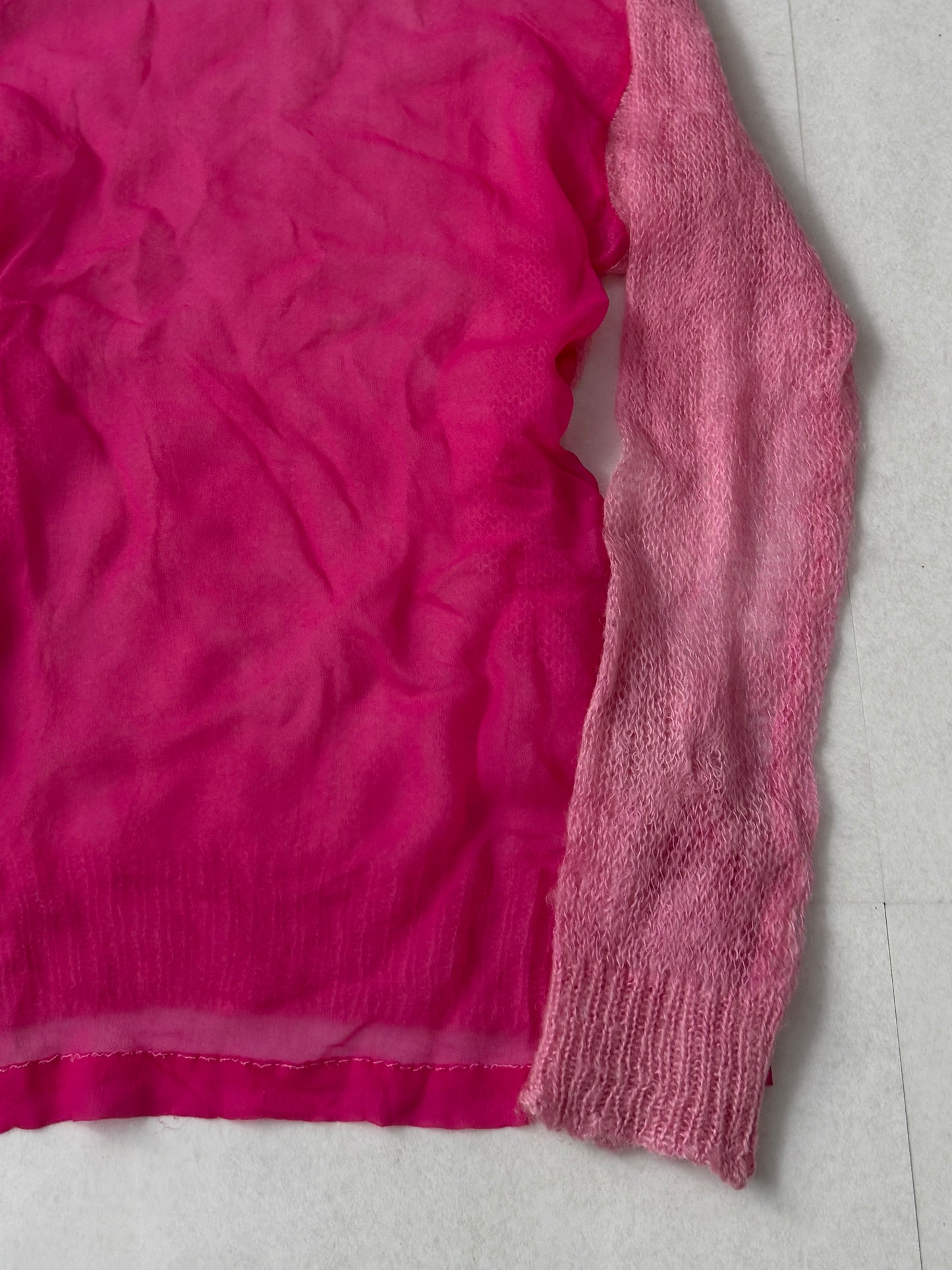 Comme des Garcons tricot Mixed Material Sleeve Shirt Size S
