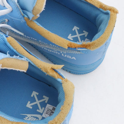 NIKE x OFF-WHITE Air Force 1 Low Blue Sneakers Size 28.5cm