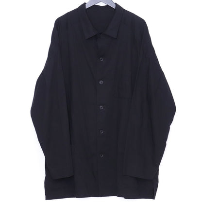 YOHJI YAMAMOTO POUR HOMME 19SS Stand Shirt Black Size 1