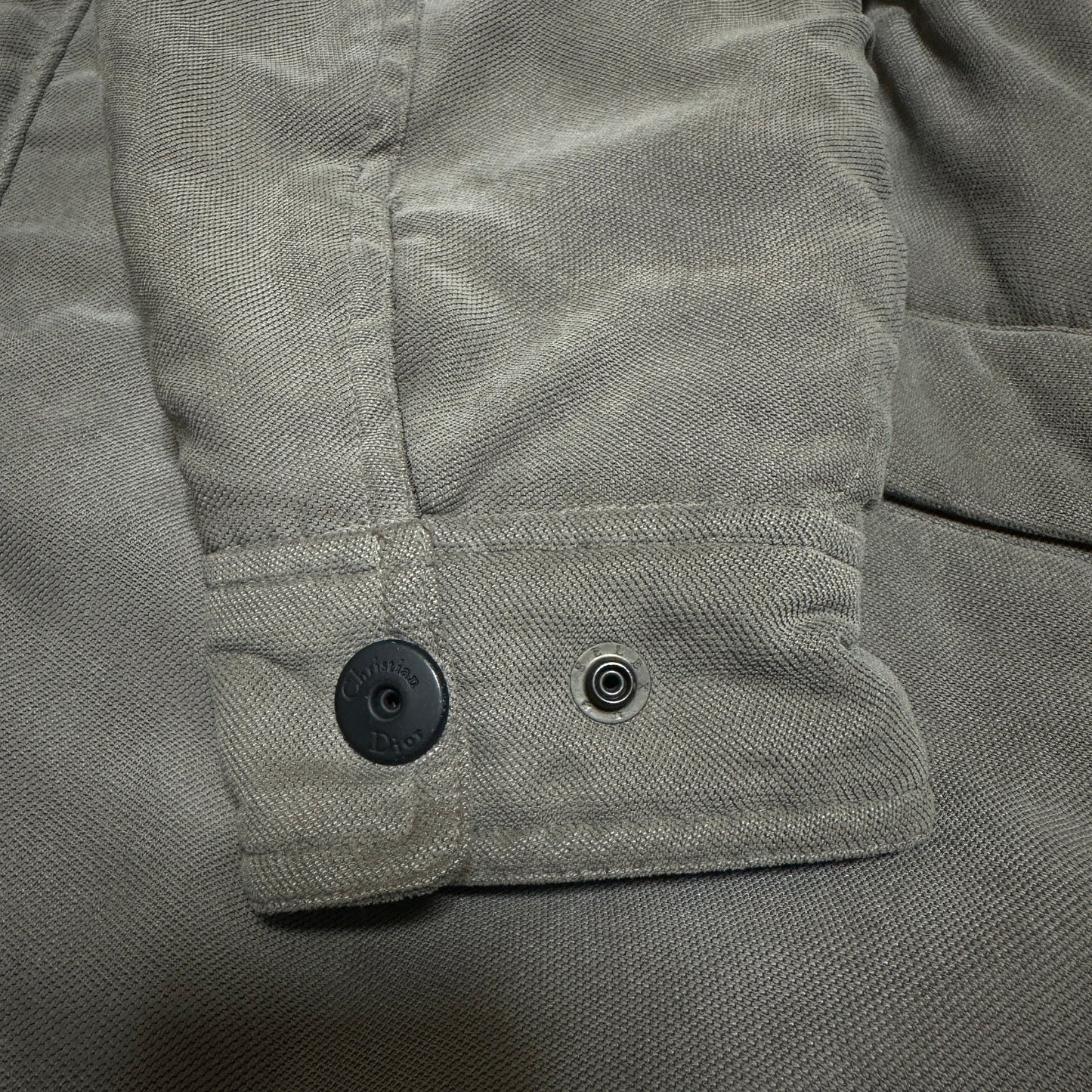 Christian Dior Khaki Military Quilted Hooded Coat