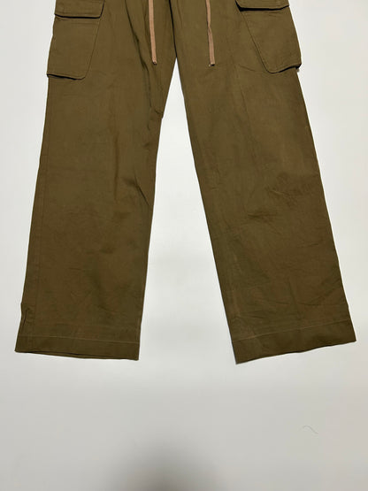 NEIL BARRETT SS03 Cotton Cargo Trousers Khaki