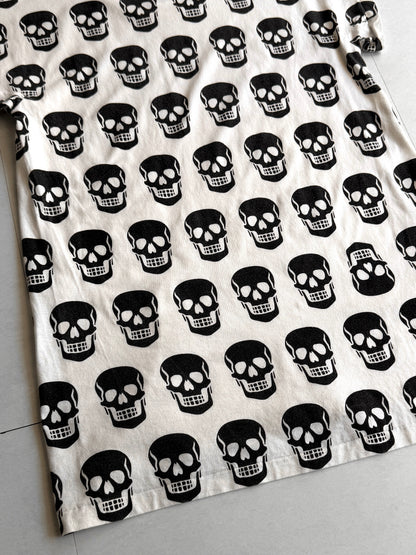 HYSTERIC GLAMOUR Skull Panel Tee Cotton Size FREE