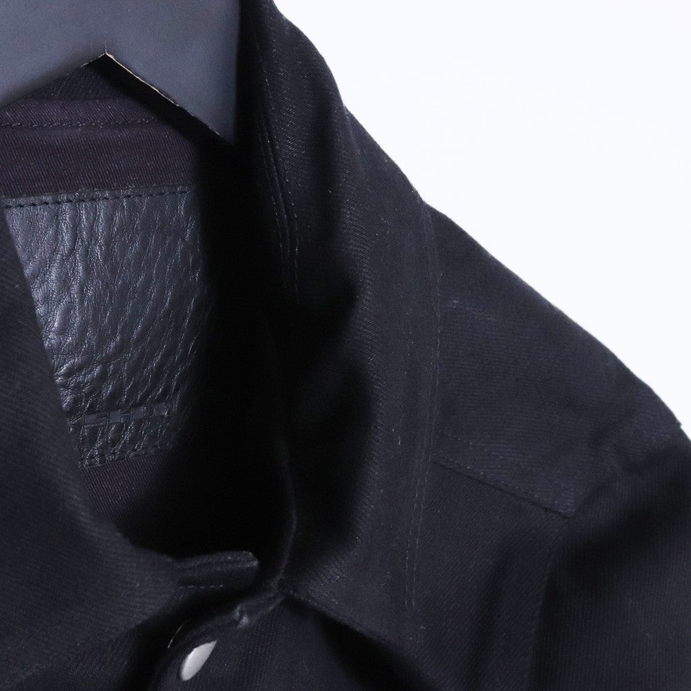 RICK OWENS DRKSHDW Denim Coach Jacket Black Size M