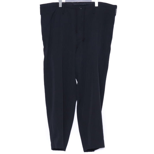 Y'S FOR MEN Wool Gabardine Wide String Pants Black Size 1