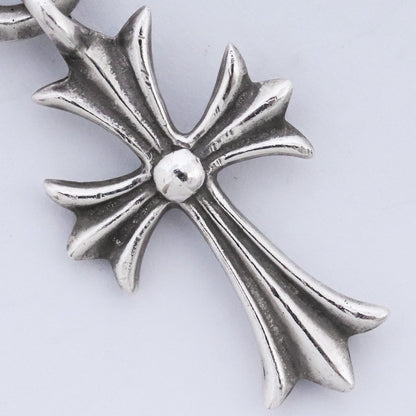 CHROME HEARTS Tiny CH Cross Necklace Charm Silver Size F